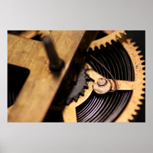 Überwachungsmechanismus Abstrakt Poster