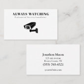 Überwachungssystem CCTV-Kamera für Sicherheitslösu Visitenkarte (Vorne/Hinten)