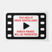 Überwachungswarnung Fußmatte (Vorderseite)