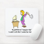 Überwältigende Computer-Frau Mousepad (Mit Mouse)