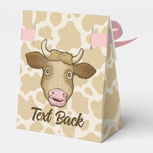 Überwältigende Kuh-Gefälligkeitsbox Geschenkschachtel (Rückseite)