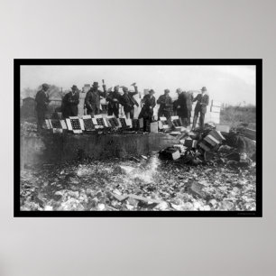 Überwältigendes Bierflasche-Verbot 1923 Poster