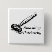 Überwältigendes Patriarchy-Button Button (Vorderseite)