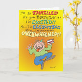 Überwältigt Karte (Gelbe Blume)