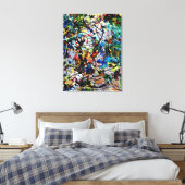 Überwältigt Teil 2 - Abstrakte Kunst Leinwanddruck (Insitu (Schlafzimmer))