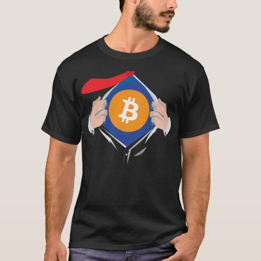 Überwältigt von Bitcoin! T-Shirt (Vorderseite)