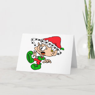 Überwältigte Elf Xmas Weihnachten Weihnachten