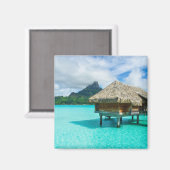 Überwasserbungalow, Bora Bora Magnet (Vorderseite/Rückseite)