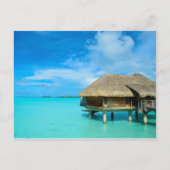 Überwasserbungalows Postkarte (Vorderseite)