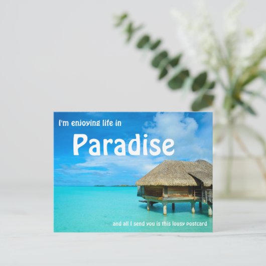 Überwasserbungalows Postkarte (Stehend Vorderseite)