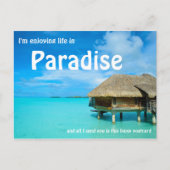 Überwasserbungalows Postkarte (Vorderseite)