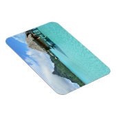 Überwasserresort auf Bora Bora rechteckiger Magnet (Rechte Seite)