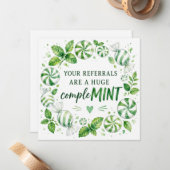 Überweisung Comple MINT Pop By Mitteilungskarte (Vorderseite/Rückseite Beispiel)
