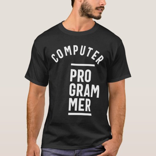 Überweisung für den Job des Computerprogramms T-Shirt (Vorderseite)