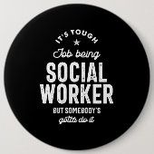 Überweisung zum Arbeitsplatz der Sozialarbeiter Button (Vorderseite)