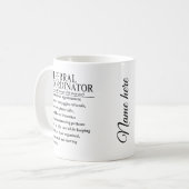 Überweisungs Koordinator Kaffeetasse (Vorderseite Links)