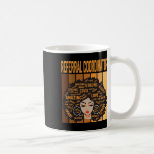 Überweisungs-Koordinator Mächtiger Schwarzer Gesch Kaffeetasse