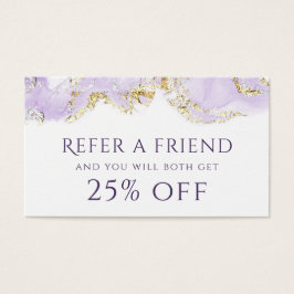 Überweisungskarte für Lavendelink