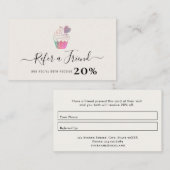 Überweisungskarte für moderne personalisierte Bäck Visitenkarte (Vorne/Hinten)