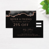 Überweisungskarte für Schwarz und Rose (Schreibtisch)