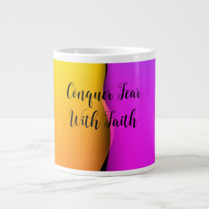 Überwinde Angst mit Glaubens-Spezial-Tasse Jumbo-Tasse