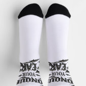 Überwinde deine Ängste Motivations-Crew Socken (Oben)