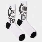 Überwinde deine Ängste Motivations-Crew Socken (Rechts)