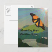 Überwinden der Hoffnung Christliche Schule Postkarte (Vorne/Hinten)