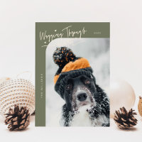 Überwinden des Winterhundes Foto Weihnachten