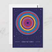 überwinden postkarte (Vorne/Hinten)