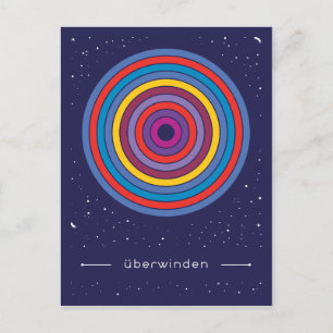 überwinden postkarte