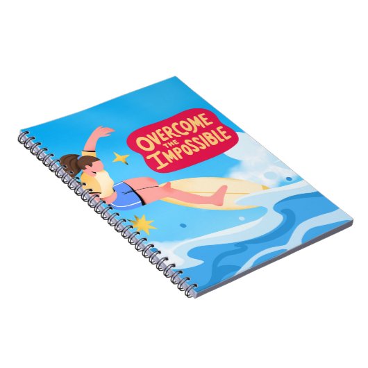 Überwinden Sie das Unmögliche - SurfNotebook Notizblock (Rechte Seite)