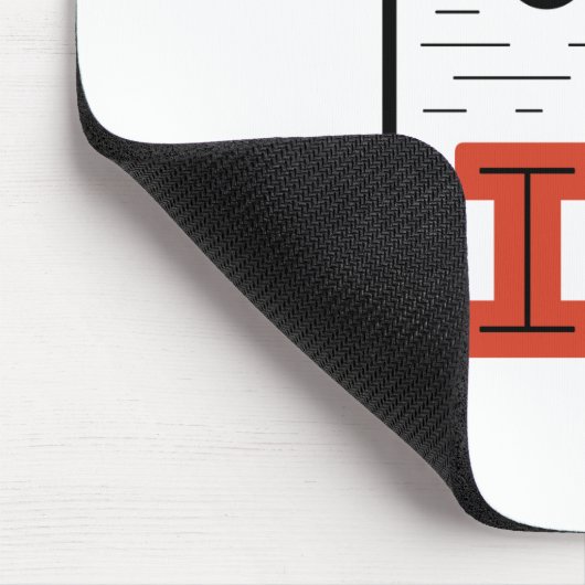 Überwinden Sie die Spur und den Feldsprung Mousepad (Ecke)