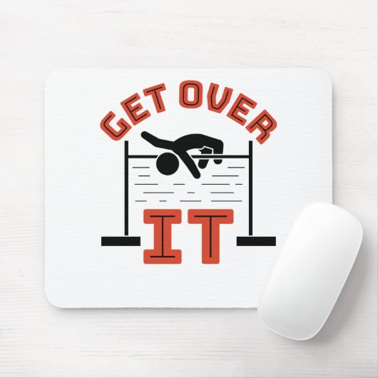 Überwinden Sie die Spur und den Feldsprung Mousepad (Mit Mouse)