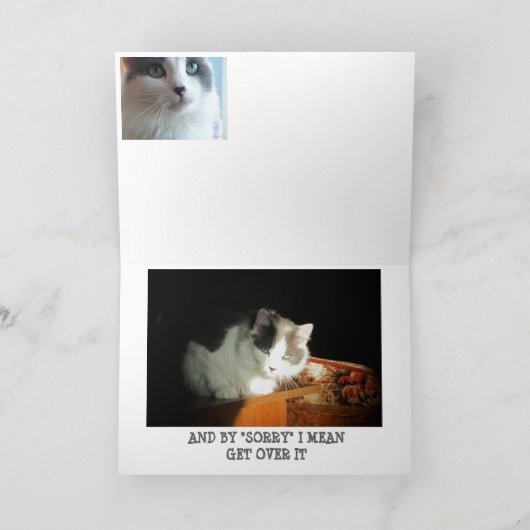 Überwinden Sie es Karte (Innenseite)