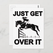 ÜBERWINDEN SIE ES NUR POSTKARTE (Vorne/Hinten)