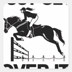 ÜBERWINDEN SIE ES NUR QUADRATISCHER AUFKLEBER