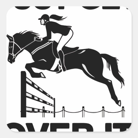 ÜBERWINDEN SIE ES NUR QUADRATISCHER AUFKLEBER (Vorderseite)