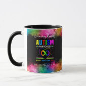 Überwindung der Barrieren Autismus Bewusstseinsbil Tasse (Links)