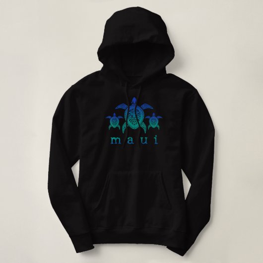 Überwindung der Härte Maui - Hawaii-Meeresschildkr Hoodie (Design vorne)