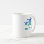 Überwindung der Härte Maui - Hawaii-Meeresschildkr Kaffeetasse (VorderseiteRechts)
