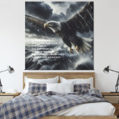 Überwindung des Sturms Isaiah 40:31 Leinwanddruck (Insitu (Schlafzimmer))