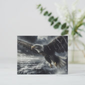 Überwindung des Sturms Isaiah 40:31 Postkarte (Stehend Vorderseite)
