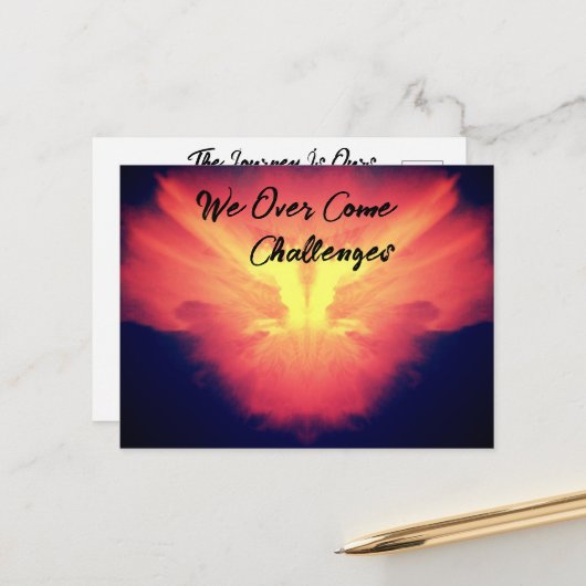 Überwindung eines Verlustes eines Begleiters oder Postkarte (Vorderseite/Rückseite Beispiel)