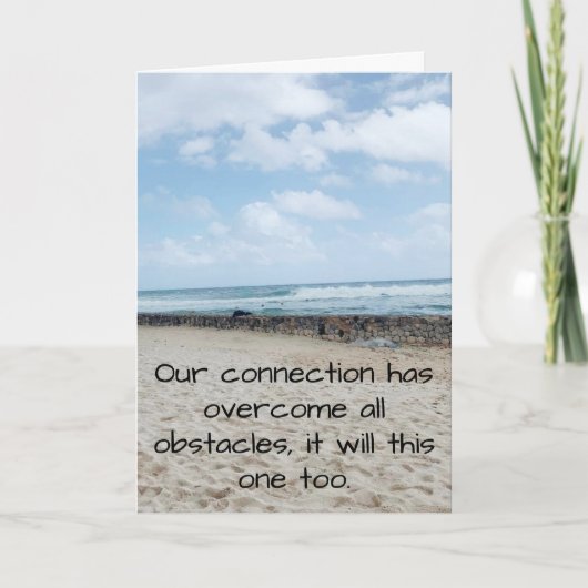 Überwindung von Hindernissen Feiertagskarte (Vorderseite)