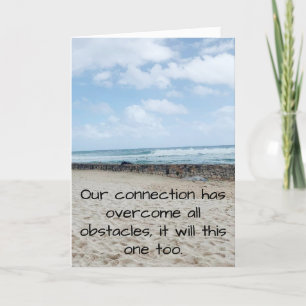 Überwindung von Hindernissen Feiertagskarte