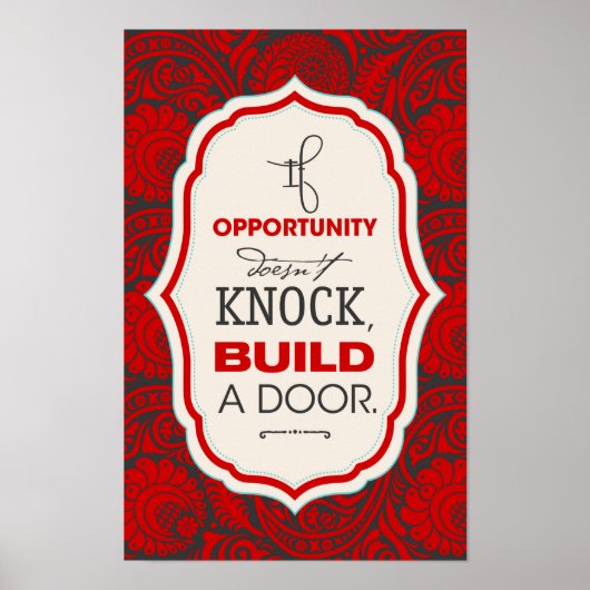 Überwindung von Hindernissen für motivierende Zita Poster (Vorne)