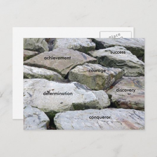 Überwindung von Hindernissen! Postkarte (Vorne/Hinten)