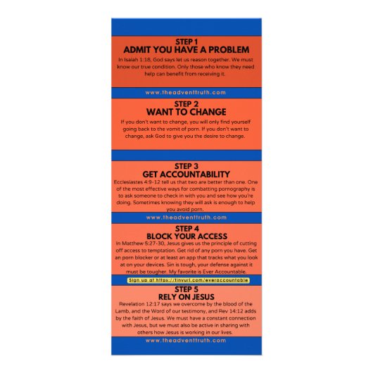 Überwindung Werbekarte (Hinten)