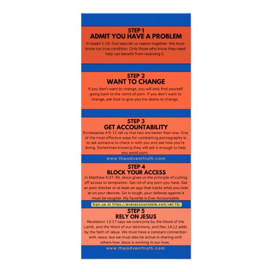 Überwindung Werbekarte (Hinten)